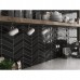 23357 CHEVRON WALL BLACK MATT left (1 сорт)