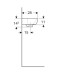 500.316.01.7 Selnova Square Раковина -36см з асиметричним переливом, прямокутна форма, колір білий глянець (1 сорт)