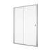 D20S21204007 Arelia Одностворчаті розсувні двері з фікс. стінкою в одній лінії, 1200мм, скло прозоре, проф.срібний полір. (1 сорт)
