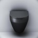 C701700MBSC SPIRIT V2.0  Унітаз підвісний FlashClean з кришкою, чорний матовий (1 сорт)