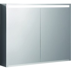 500.583.00.1 Option Дзеркальна шафка 90 см, з підсвіткою, із 2 дверцятами: корпус дзеркальний, дверцята дзеркальні зовні та всередині (1 сорт)