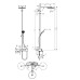 24230000 HG Pulsify Душова система Showerpipe 260 1jet з термостатом для ванни ShowerTablet 400, хром (1 сорт)