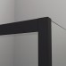 STR4P1000607 BlackLine WALK-IN EASY душова фіксована перегородка, скло прозоре, проф.чорний мат (1 сорт)