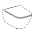 500.685.01.1 Комплект підвісного унітаза Geberit Smyle Square воронкоподібний, закрита форма, Rimfree, з сидінням із кришкою Sandwich: Білий (1 сорт)