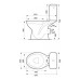 PRESIDENT 768 3/6л  Компакт з поліпропіленовим сидінням з металевими кріпленнями (1 сорт)
