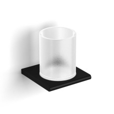 2138011A-BP SLIM black Склянка з тримачем, чорний матовий (1 сорт)