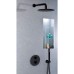 LIQ019NO Light exclusive Змішувач для душу термостатичний на 3 споживачі води, чорний мат (1 сорт)